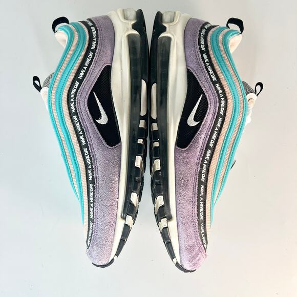 Nike Air Max 97 Have a Nice Day Sneakers Purple Turquoise BQ9130-500 Men 13 - Picture 7 of 15